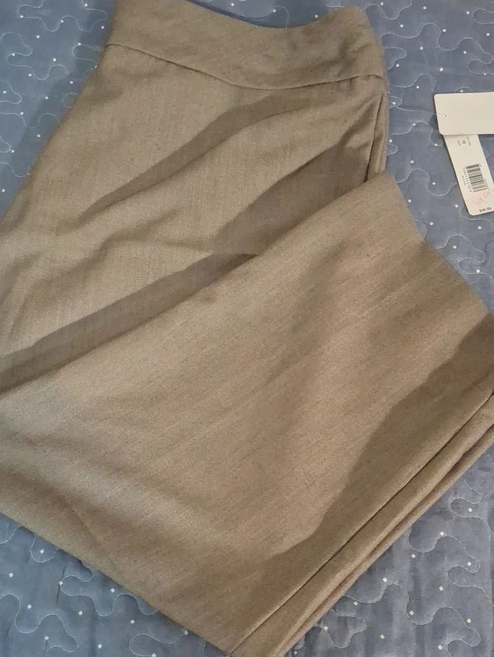 Kim Rogers Women's Classic Taupe Cropped Pants size 18 NWT